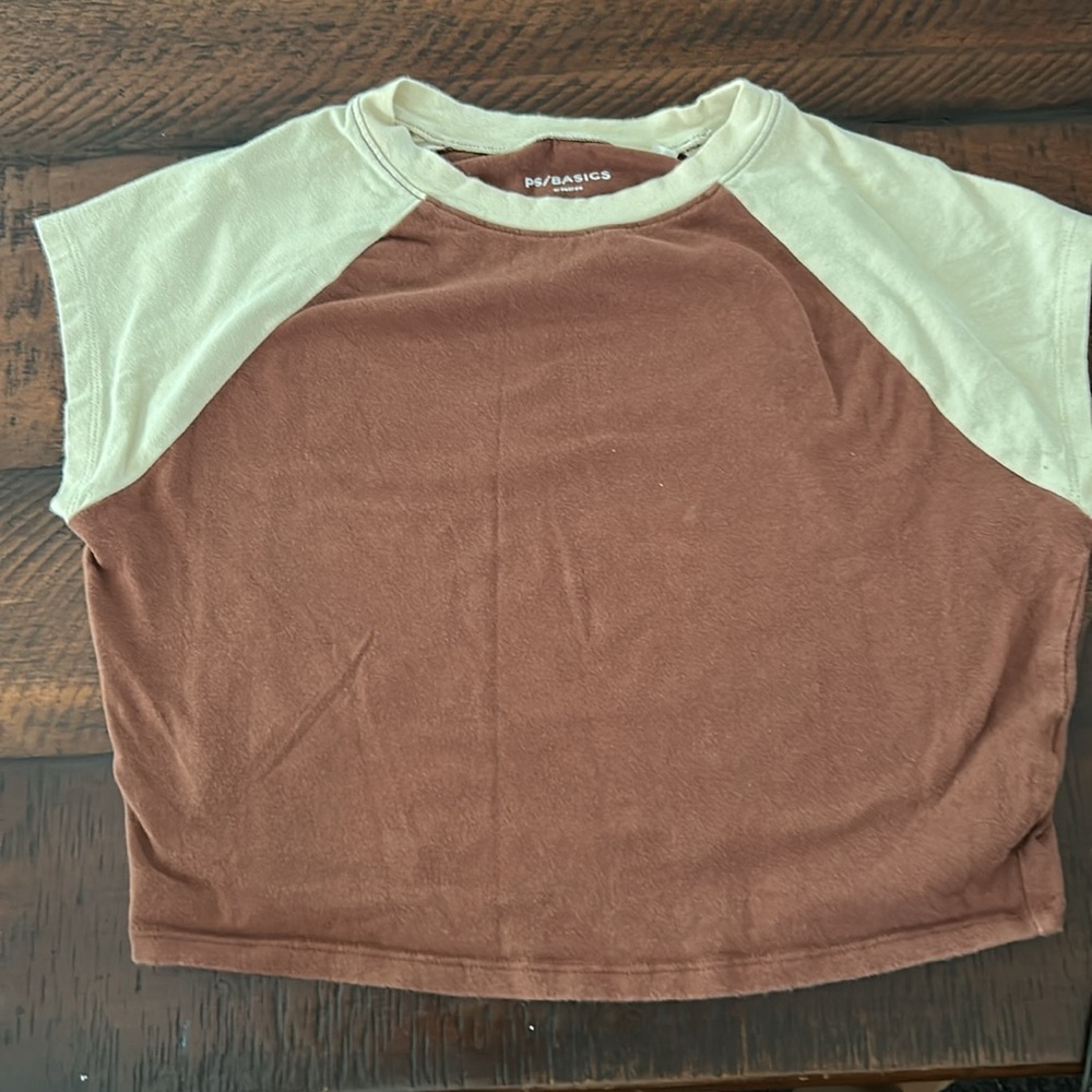 Brown Cropped Pacsun T-Shirt